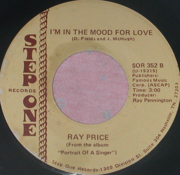 Ray Price : You 're Nobody Till Somebody Loves You (7", Single)