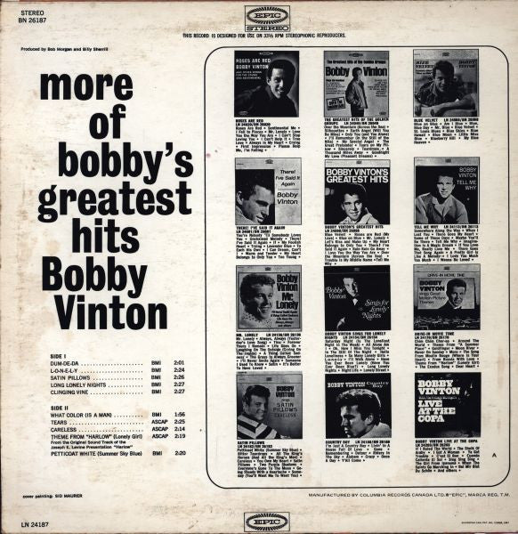 Bobby Vinton : More Of Bobby's Greatest Hits (LP, Comp)