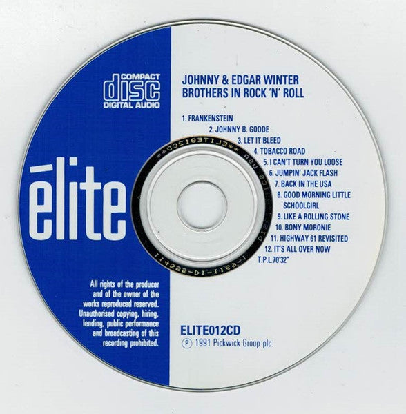 Johnny* And Edgar Winter : Brothers In Rock 'N' Roll (CD, Comp)