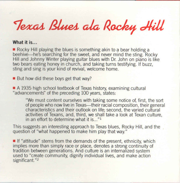 Rocky Hill : Texas Shuffle (CD)