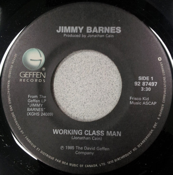 Jimmy Barnes : Working Class Man (7")