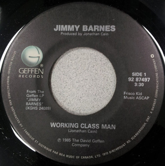 Jimmy Barnes : Working Class Man (7")