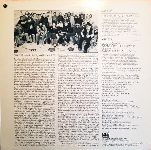 Charles Mingus : Me Myself An Eye (LP, Album)