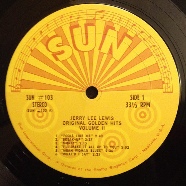 Jerry Lee Lewis : Original Golden Hits - Volume 2 (LP, Comp, RE)