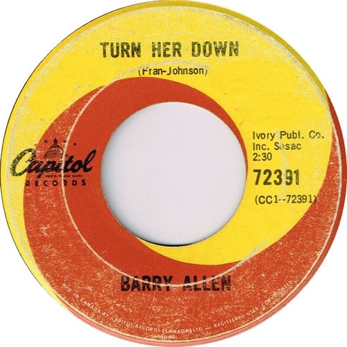 Barry Allen : Turn Her Down / Stumble And Fall (7", Single)
