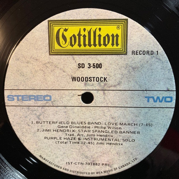 Various : Woodstock - Music From The Original Soundtrack And More (3xLP, Album, RE)