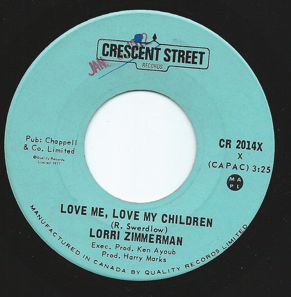 Lorri Zimmerman : Don't Twist My Mind (7", Single)