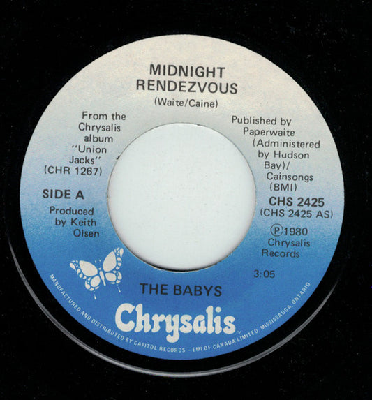 The Babys : Midnight Rendezvous (7", Single)