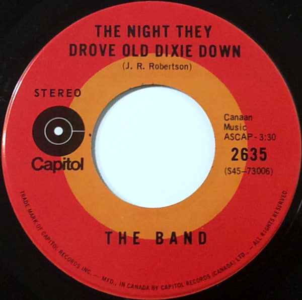 The Band : Up On Cripple Creek (7", Single)