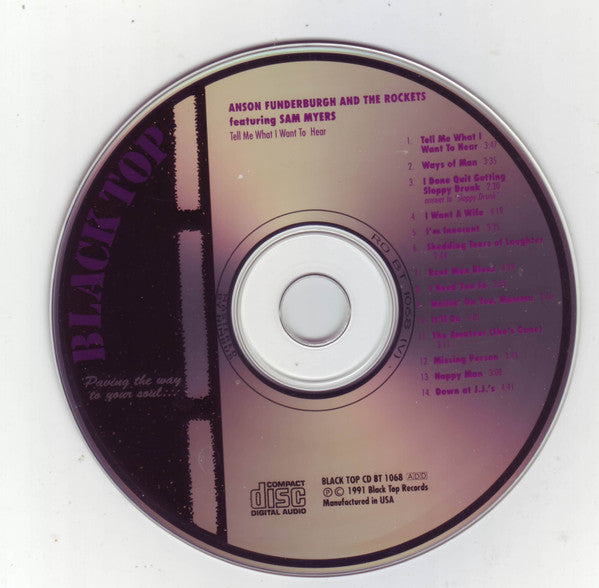 Anson Funderburgh And The Rockets* Featuring Sam Myers : Tell Me What I Want To Hear (CD, Album)