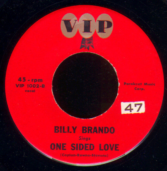 Billy Brando : Love Me Again / One Sided Love (7", Single)