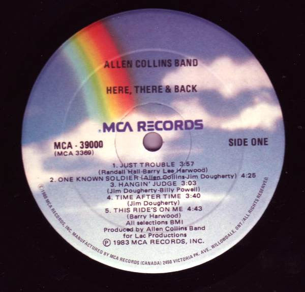 Allen Collins Band : Here, There And Back (LP, Album)