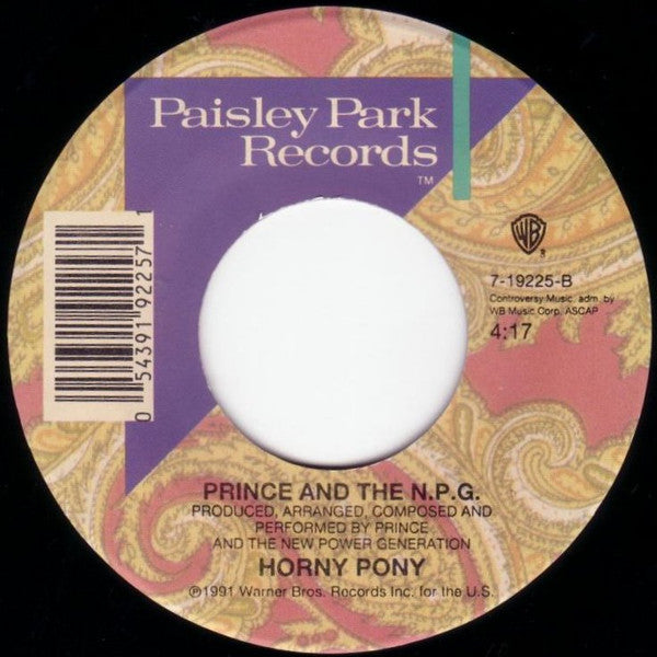 Prince And The New Power Generation : Gett Off (7", Single)