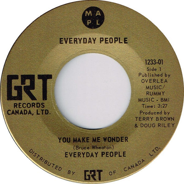 Everyday People (4) : You Make Me Wonder (7", Single)