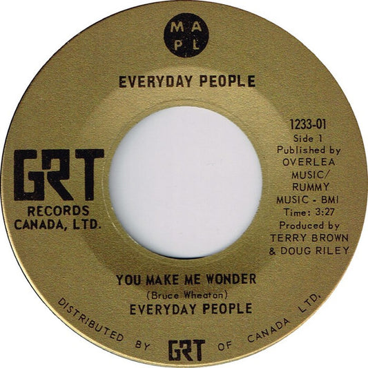 Everyday People (4) : You Make Me Wonder (7", Single)