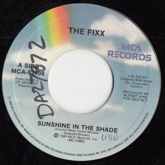 The Fixx : Sunshine In The Shade (7", Single)