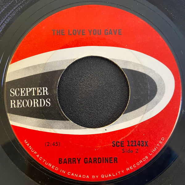 Barry Gardiner* : Wings Of A Dove (7", Single)