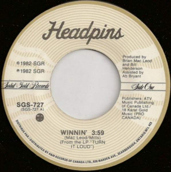 Headpins : Winnin' (7", Single)