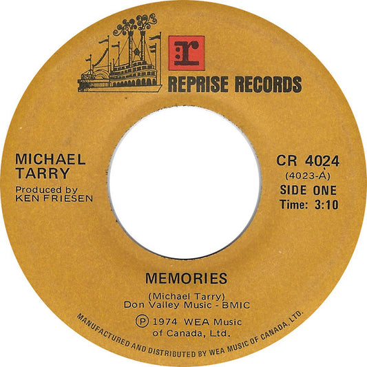Michael Tarry : Memories / Grow Back The Roots (7", Single)