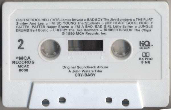 Various : Cry-Baby  (Original Soundtrack Album) (Cass, Album)