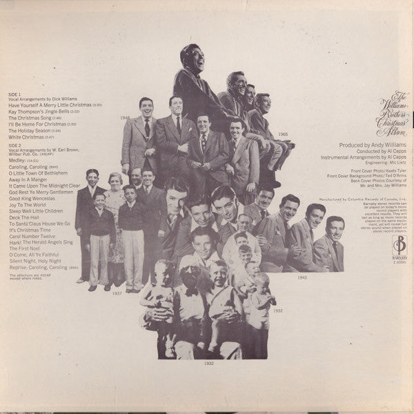 The Williams Brothers (3) : The Williams Brothers Christmas Album (LP, Album)