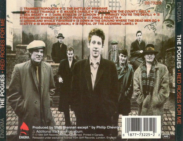 The Pogues : Red Roses For Me (CD, Album, RE)
