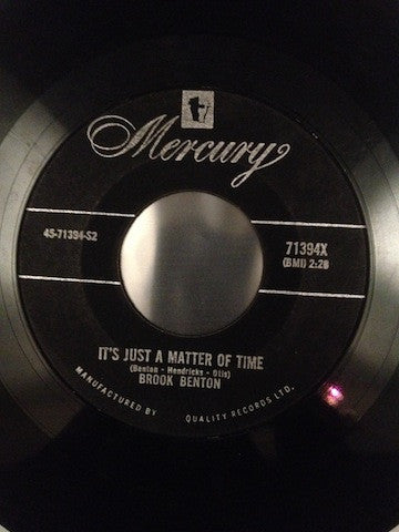Brook Benton : It's Just A Matter Of Time / Hurtin' Inside (7", Single)