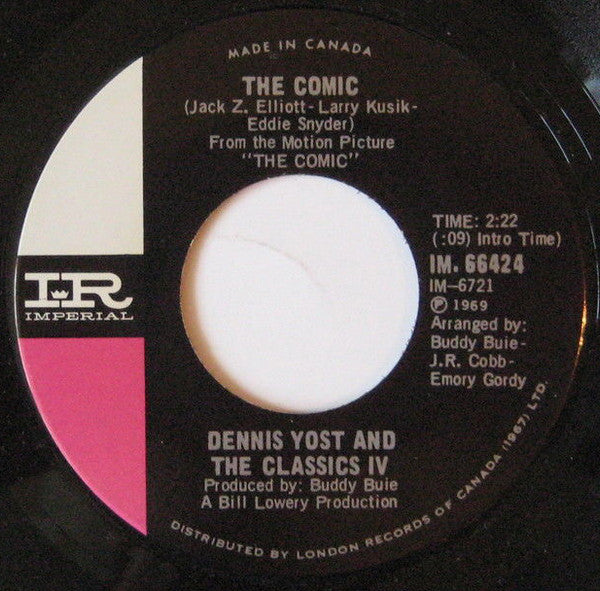 Dennis Yost And The Classics IV : Midnight (7", Single)