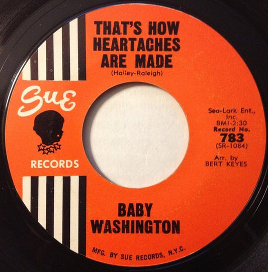 Baby Washington : That's How Heartaches Are Made (7", Single, Styrene, Mon)