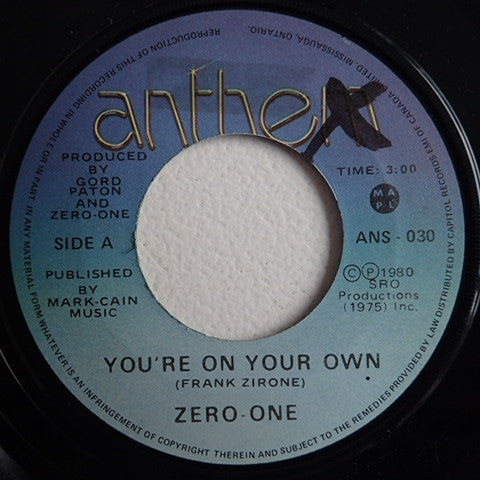 Zero-One* : You're On Your Own (7", Single)