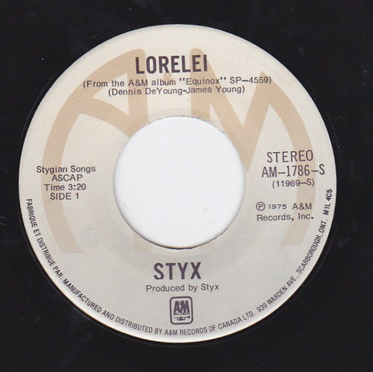 Styx : Lorelei (7", Single)