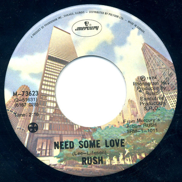 Rush : Finding My Way (7", Single)