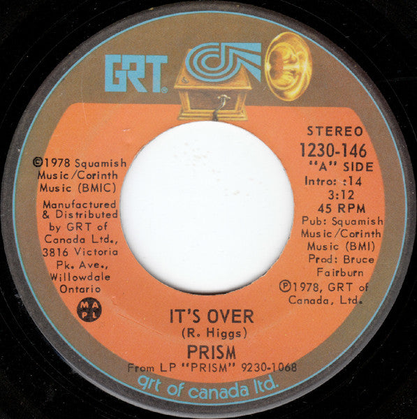 Prism (7) : It's Over (7", Single)
