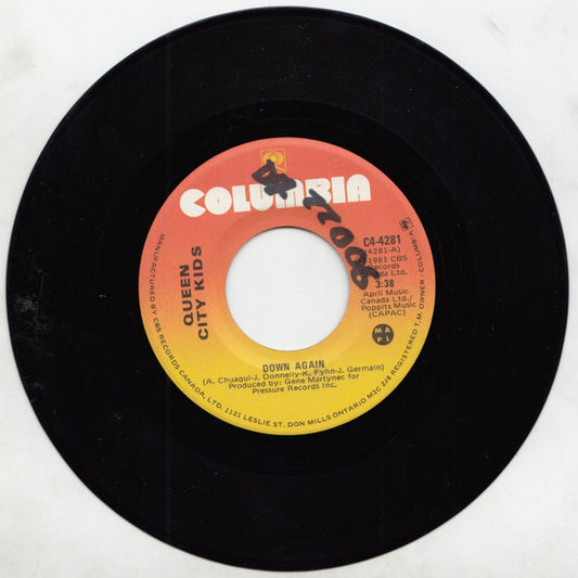 Queen City Kids : Down Again (7", Single)