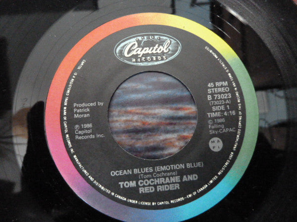 Tom Cochrane And Red Rider : Ocean Blues (Emotion Blue) (7", Single)