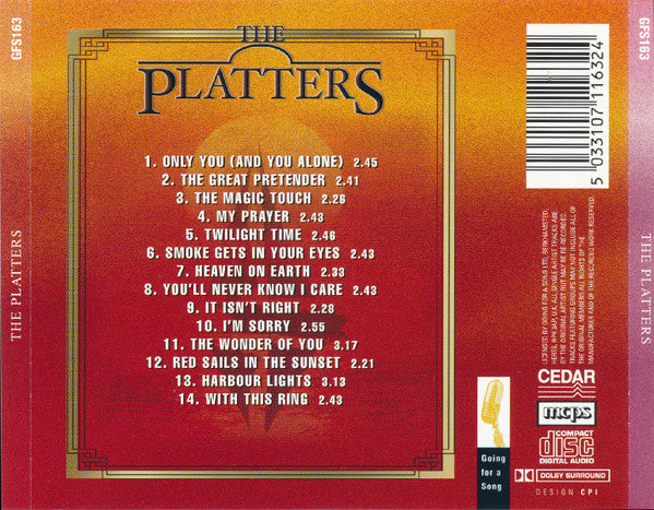 The Platters : Red Sails In The Sunset (CD, Comp, Enh, Multichannel, Dol)