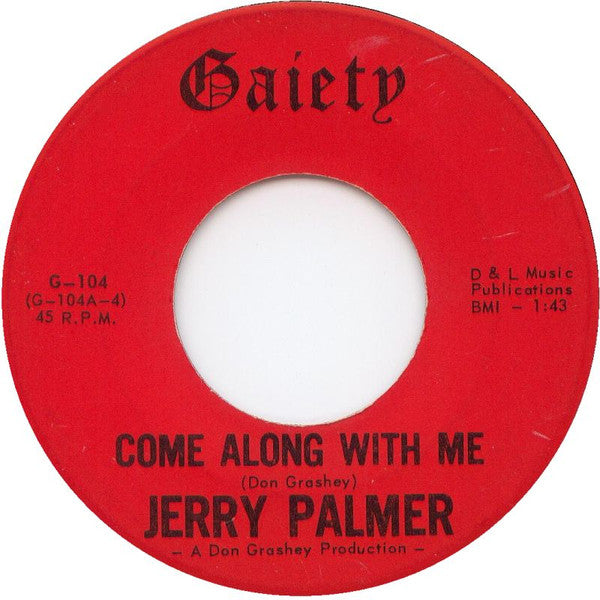 Jerry Palmer : Come Along With Me (7", Single)