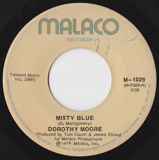 Dorothy Moore : Misty Blue (7", Single)