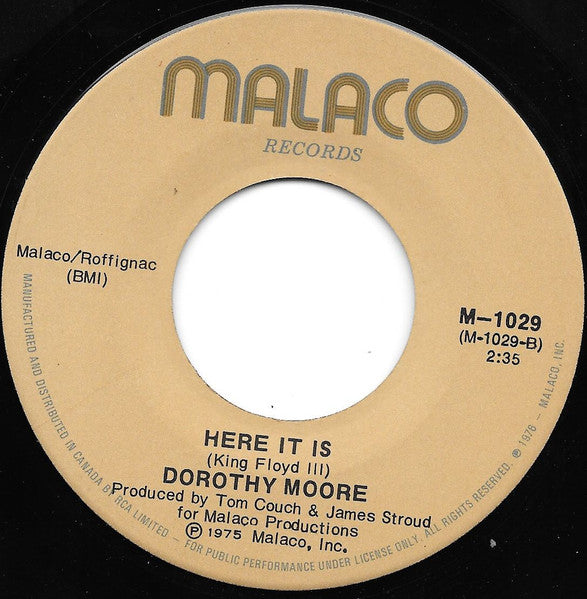 Dorothy Moore : Misty Blue (7", Single)