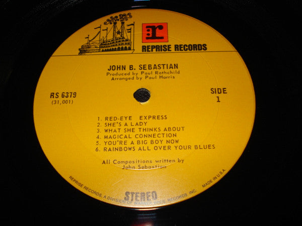 John Sebastian : John B. Sebastian (LP, Album, Gat)
