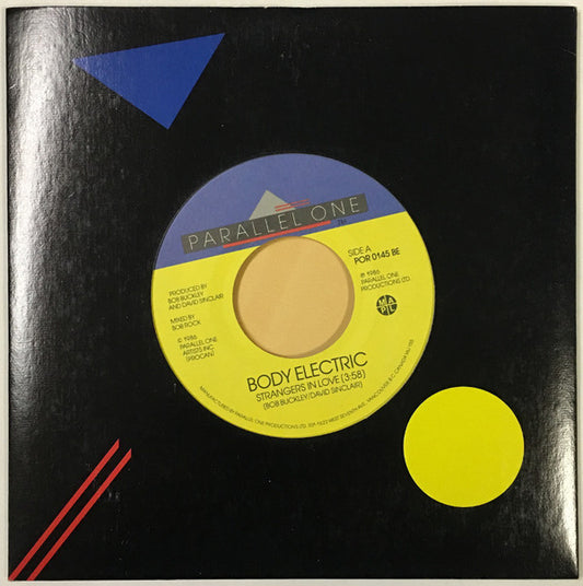 Body Electric (3) : Strangers In Love (7", Single)