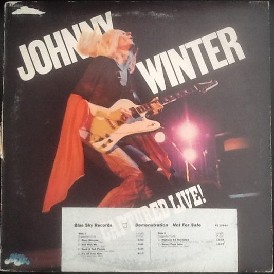 Johnny Winter : Captured Live! (LP, Album, Promo)