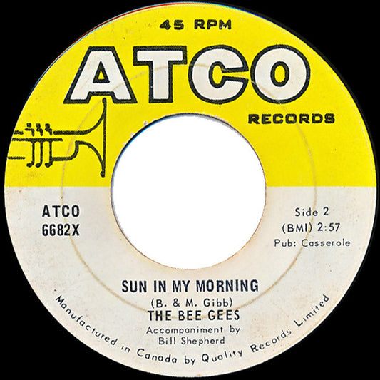 Bee Gees : Tomorrow Tomorrow / Sun In My Morning (7", Single)