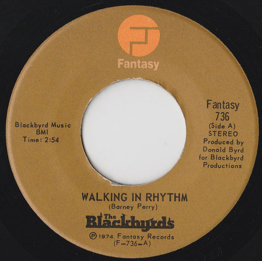 The Blackbyrds : Walking In Rhythm (7", Single)