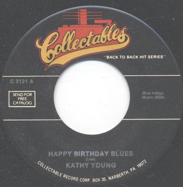 Kathy Young / Austin Roberts : Happy Birthday Blues / Something's Wrong With Me (7", RE)