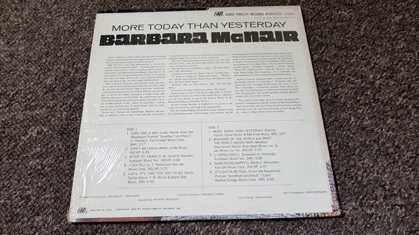 Barbara McNair : More Today Than Yesterday (LP)