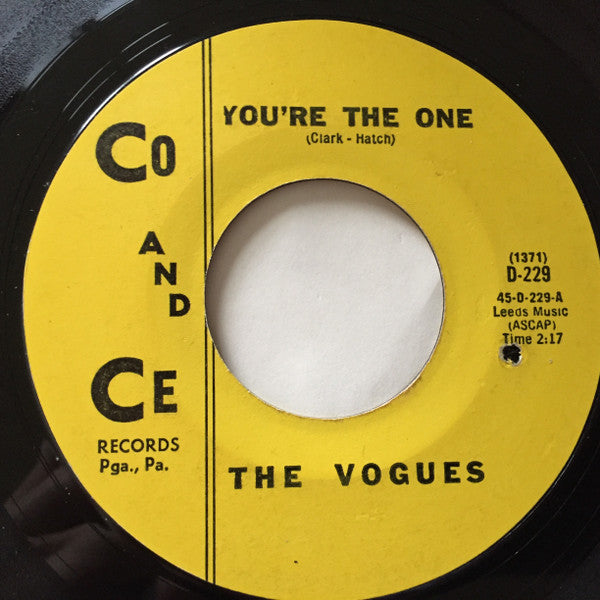 The Vogues : You're The One  (7", Single, Styrene)
