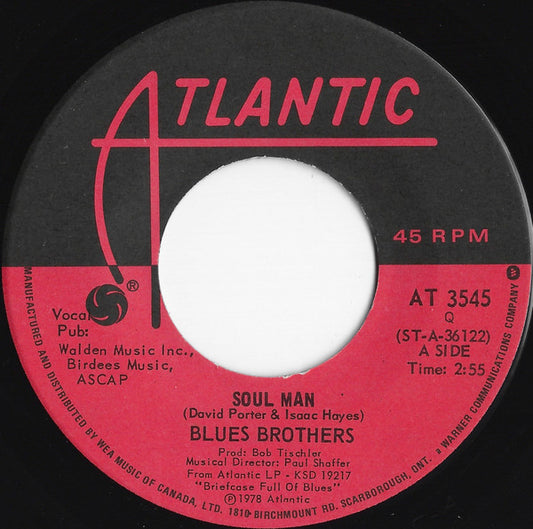 The Blues Brothers : Soul Man (7", Single)