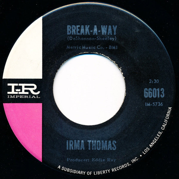 Irma Thomas : Wish Someone Would Care / Break-A-Way (7", Single)