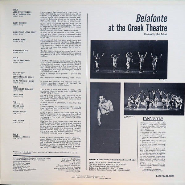 Harry Belafonte : Belafonte At The Greek Theatre (2xLP, Gat)